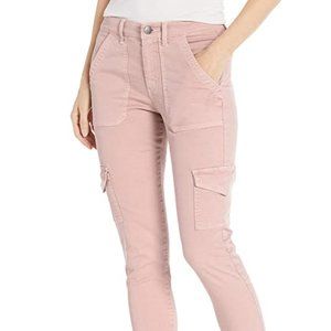 Stretch Twill High-Rise Cargo Pants